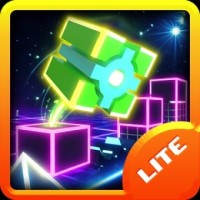 The game's visuals are captivating in Geometry Dash Lite 3D